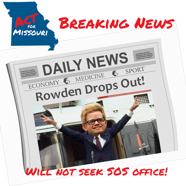 Caleb Rowden Drops Out