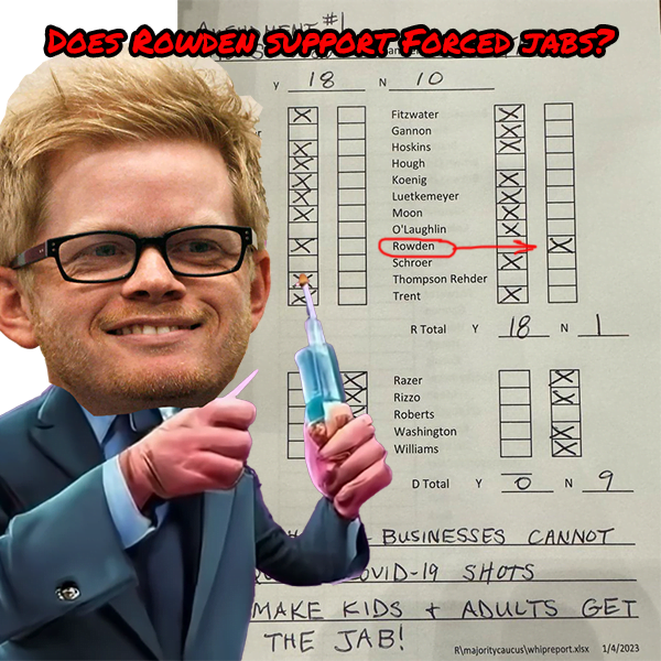 Rowden support forced Jabs votes against Amendent 1 for HB 818