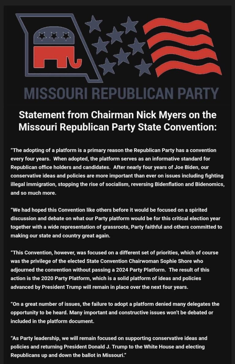 Nick Myers Statement