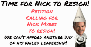Nick Myers must resign